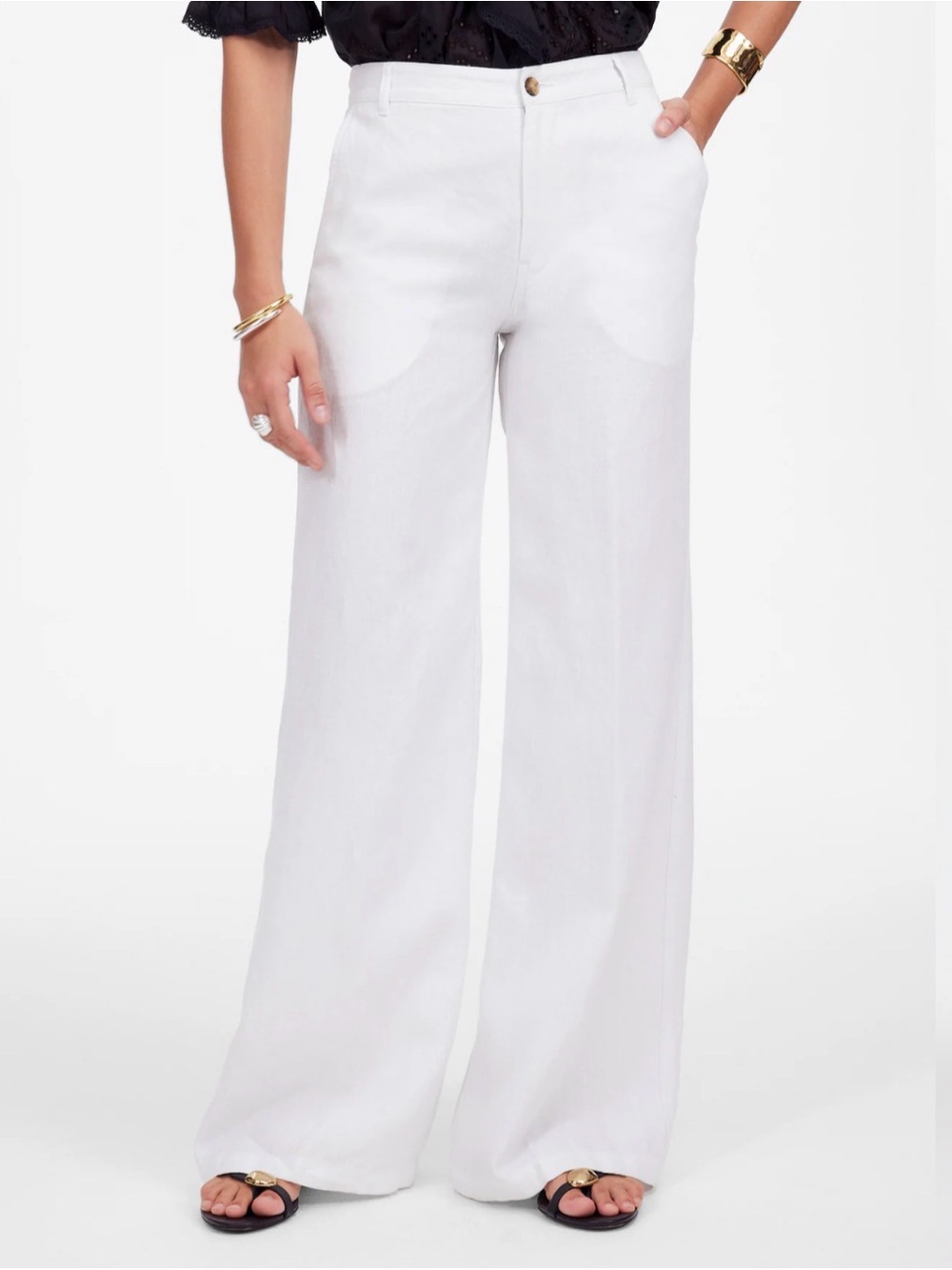 Madewell Whitezoe  Wide-Leg High-Rise Pants